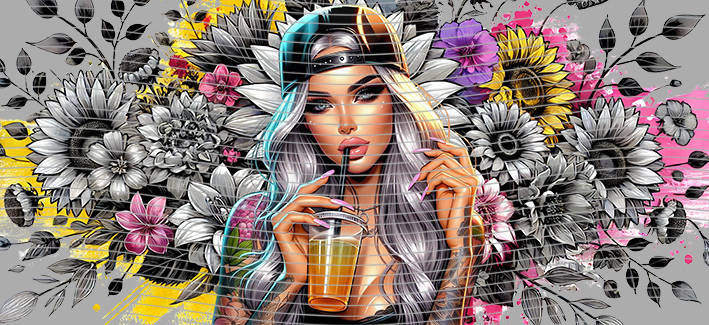 16oz Sunflower Girl-SU-557